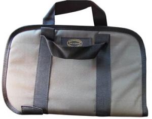 Pistol case, fleece lined with carry handles medium